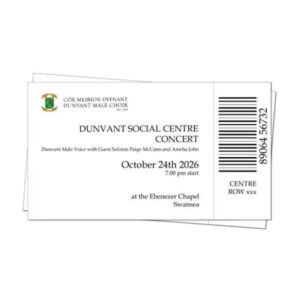Dunvant Social Centre Concert ticket